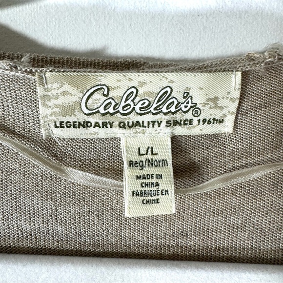 Cabela’s tan Wool Blend hooded sweater 2/$35 - Picture 6 of 9